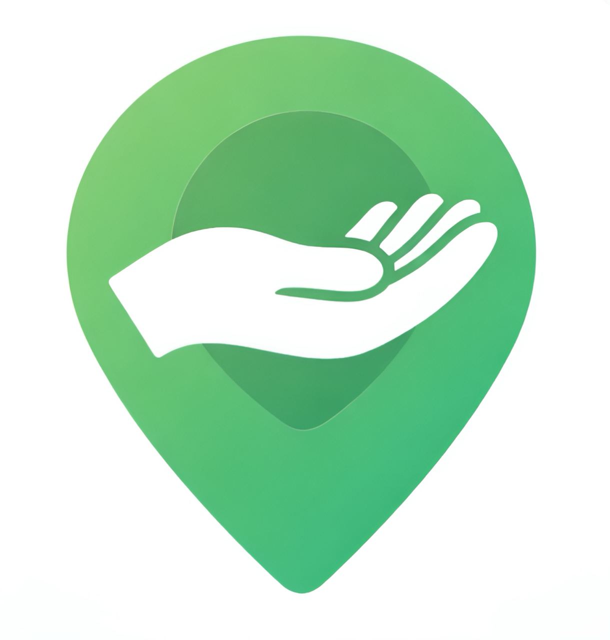 HelpNearby helping hands logo
